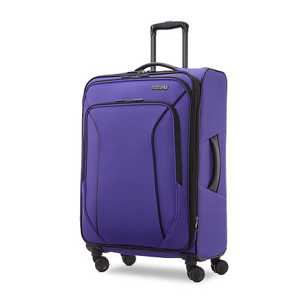 American Tourister Pirouette Nxt 24 Inch Softside Lightweight Luggage, One Size , Purple