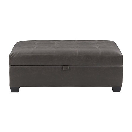 Antonio Ottoman, One Size, Gray