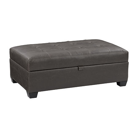 Antonio Ottoman, One Size, Gray