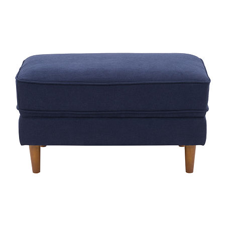 Mulberry Ottoman, One Size, Blue