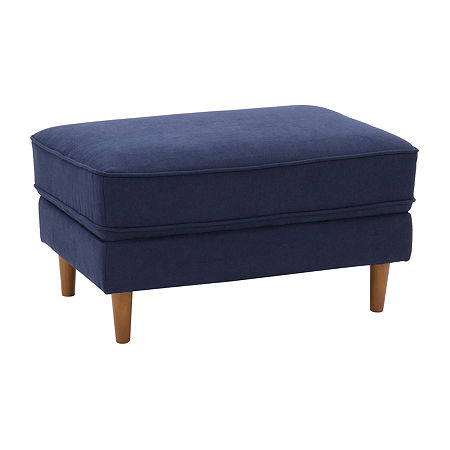 Mulberry Ottoman, One Size, Blue