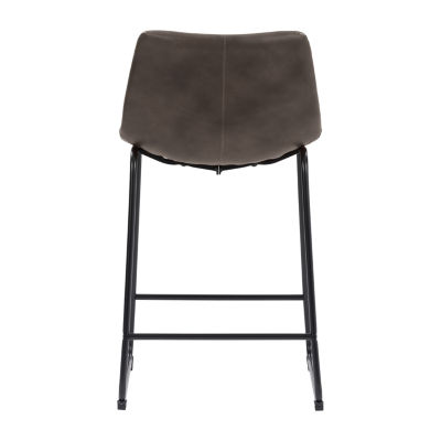 Corliving Palmer 2-pc. Counter Height Upholstered Bar Stool