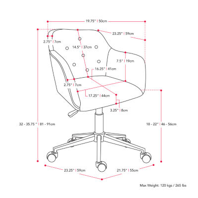 Corliving Marlowe Adjustable Height Office Chair