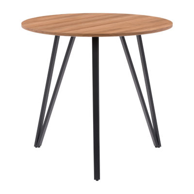 Corliving Lennox Round Wood-Top Dining Table