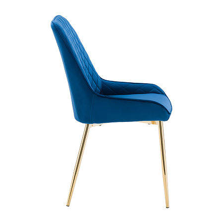 Nash 2-pc. Diamond Upholstered Tufted Side Chair, One Size, Blue