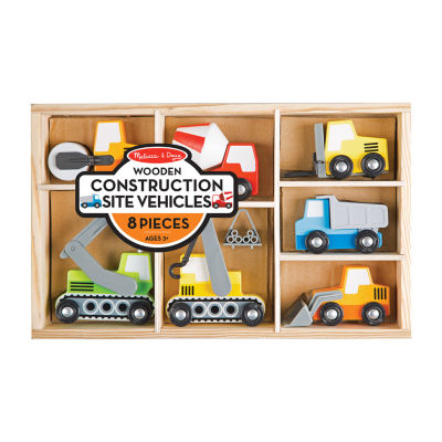 Melissa & Doug Wooden Construction Site Vehicles