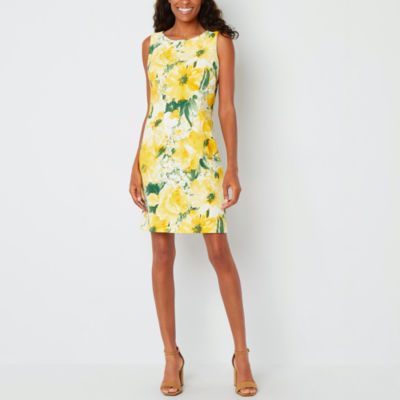 alyx sleeveless floral sheath dress