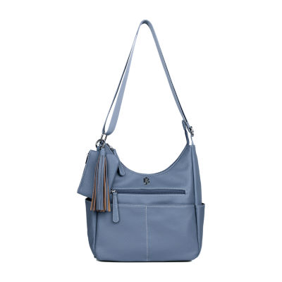 Julia Buxton Pebble Organization Hobo Adjustable Straps Womens Tote