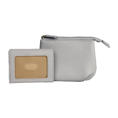 Julia Buxton Pleated Coin Pouch Womens RFID Blocking Wallets