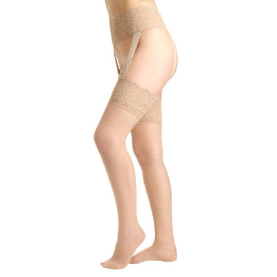 Berkshire Hose without Toes Pantyhose - Natural Tan