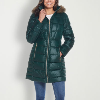 There Was One hooded padded coat - Green