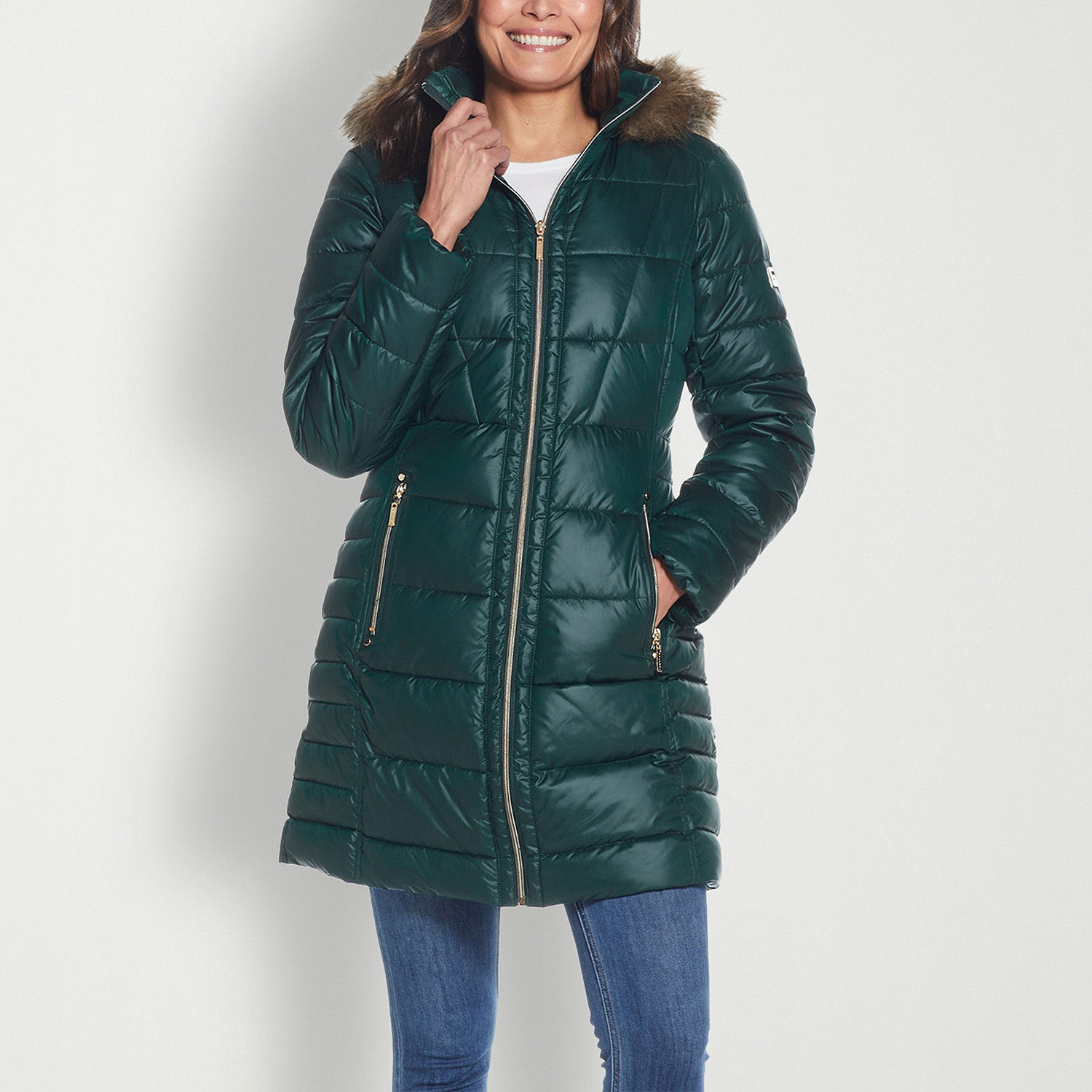 Gallery Womens Lined Heavyweight Puffer Jacket - JCPenney