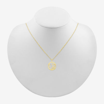 Womens Diamond Accent Natural White Diamond 14K Gold 18 Inch Pendant Necklace