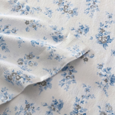 Laura Ashley Audrey Cotton Flannel Deep Pocket Sheet Set