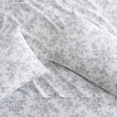 Laura Ashley Vanessa Cotton Flannel Deep Pocket Sheet Set