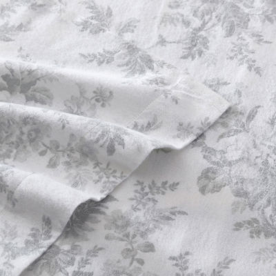 Laura Ashley Vanessa Cotton Flannel Deep Pocket Sheet Set