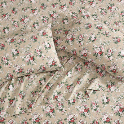 Laura Ashley Ashfield Cotton Percale Deep Pocket Sheet Set