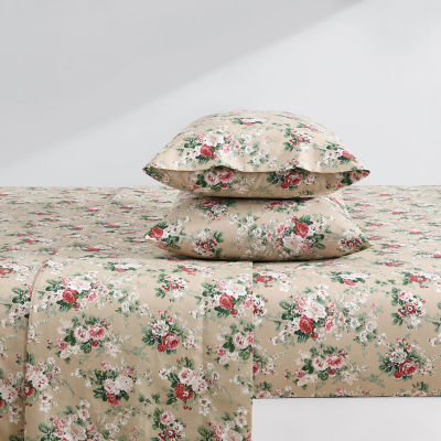 Laura Ashley Ashfield Cotton Percale Deep Pocket Sheet Set