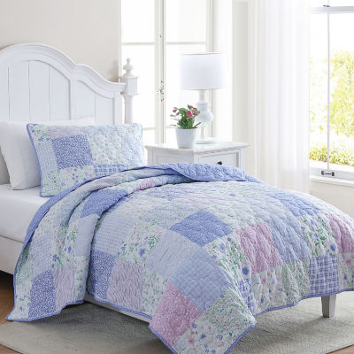 Laura Ashley Parker Patchwork Quilt Set