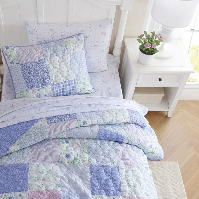 Laura Ashley Parker Patchwork Quilt Set