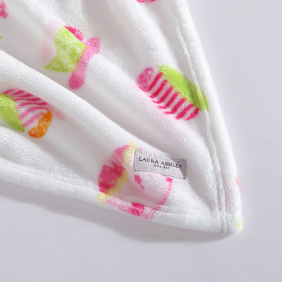 Laura Ashley Kids Plush Fleece Lightweight Throw