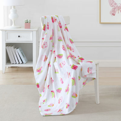 Laura Ashley Kids Plush Fleece Lightweight Throw