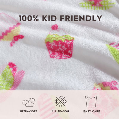 Laura Ashley Kids Plush Fleece Lightweight Throw
