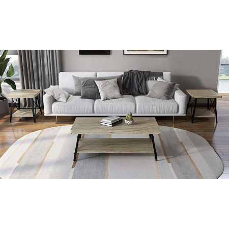 Home Point Campton Coffee Table, One Size, White