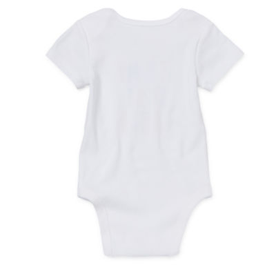 Okie Dokie Baby Girls Round Neck Short Sleeve Bodysuit