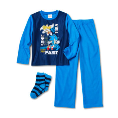 Little & Big Boys 3-pc. Sonic the Hedgehog Pant Pajama Set