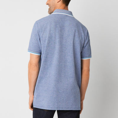 St. John's Bay Essential Oxford Mens Slim Fit Short Sleeve Polo Shirt