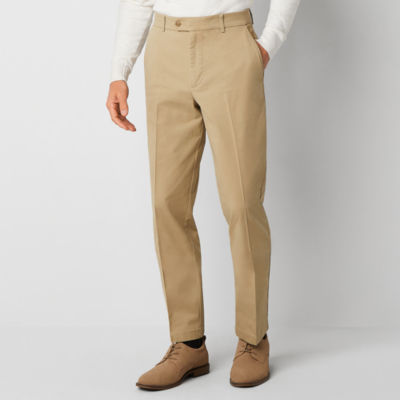 Stafford Mens Classic Fit Flat Front Pant