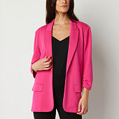 by&by Juniors Womens Regular Fit Suit Blazer, Color: Black - JCPenney