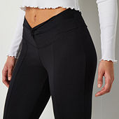 Junior's 6 Feet Away V749 Black Athletic Workout Leggings Thights One Size  (S-L)