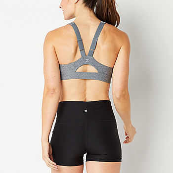 Xersion Light Support Seamless Strappy Back Sports Bra, Color: Navy Platoon  Sd - JCPenney