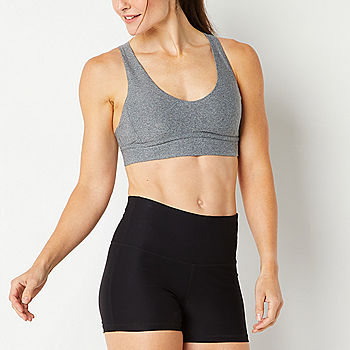 Lululemon sports bra thin stripes strappy back in pink and white. There is  no size listed but fits like small.