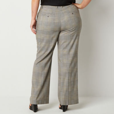 Worthington Plus Womens High-Rise Modern Trouser - JCPenney