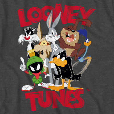 Little & Big Boys Crew Neck Short Sleeve Looney Tunes Graphic T-Shirt
