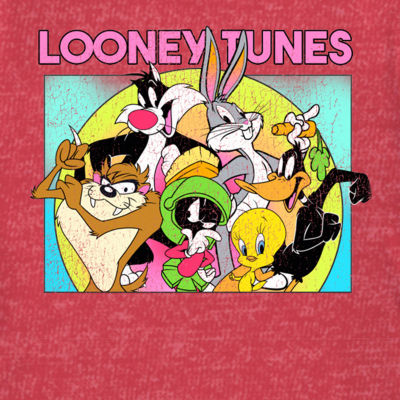 Little & Big Boys Crew Neck Short Sleeve Looney Tunes Graphic T-Shirt