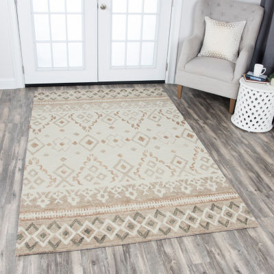 Rizzy Home Opulent Collection Navaeh Geometric Rectangular Rugs