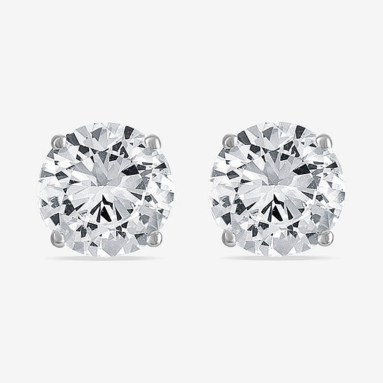 LIMITED TIME SPECIAL! 2.5 CT.T.W. Lab-Created White Sapphire Stud Earrings in Sterling Silver