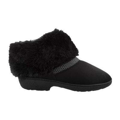 Isotoner Recycled Microsuede Mallory Womens Bootie Slippers