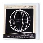 Kurt Adler Led Foldable Metal Sphere Outdoor String Lights