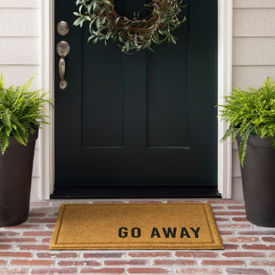 Mohawk Home Faux Coir Go Away 18"X30" Outdoor Doormat
