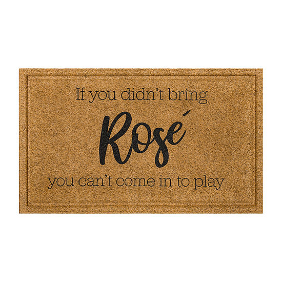 Mohawk Home "If You Didn't Bring Rosè" Everyday Coir 18"X30" Doormat