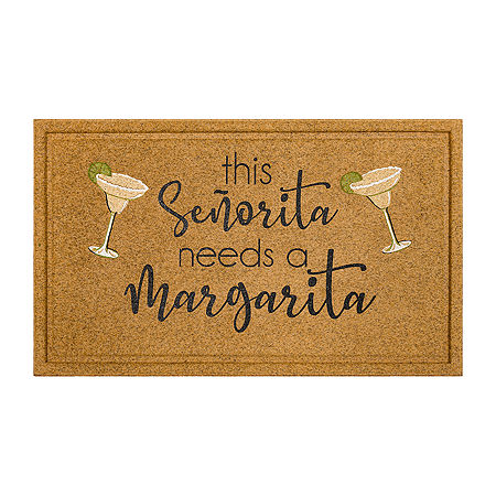 Mohawk Home Faux Coir Senorita Margarita 18X30 Outdoor Doormat, One Size, Brown