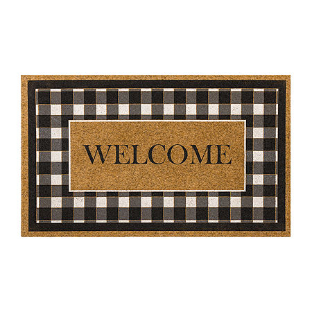 Mohawk Home Faux Coir Welcome 18X30 Outdoor Doormat, One Size, Brown