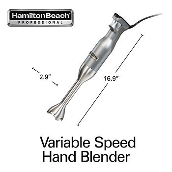 Hamilton Beach Silver 2-Speed Hand Blender with Whisk & Chopper