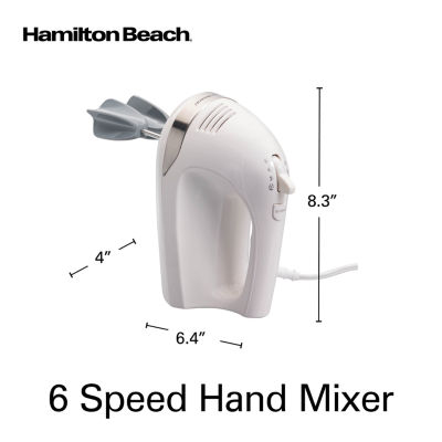 Hamilton Beach Speed Hand Mixer with Snap-on Case and Easy Clean