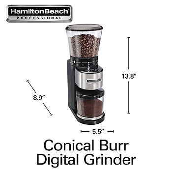 Hamilton Beach® Professional Conical Burr Digital Coffee Grinder & Reviews